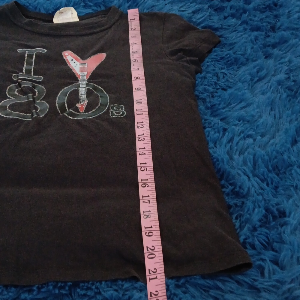 Mighty Fine – I Love the 80s Rock Graphic Tee Black Retro Y2K~Medium (Juniors) - Picture 7 of 11